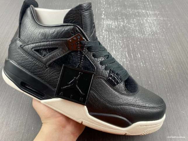 Retro Jordan Hair 819139-010 4 Pony Black 0814